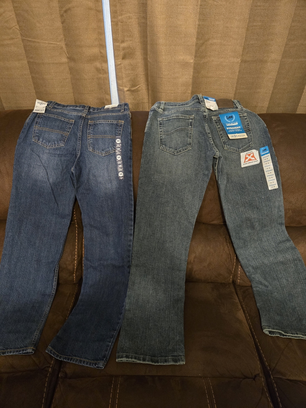 Lee & OshKosh Straight Leg Kids Jeans Duo - Blue Denim